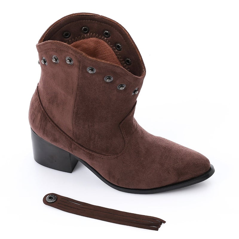 Mr.joe Fringe Western Boot - Brown - Image 2